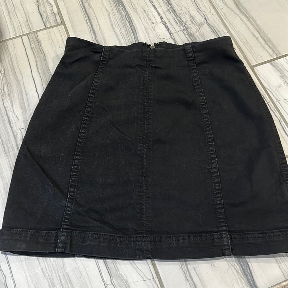 Free people black skirt size 6